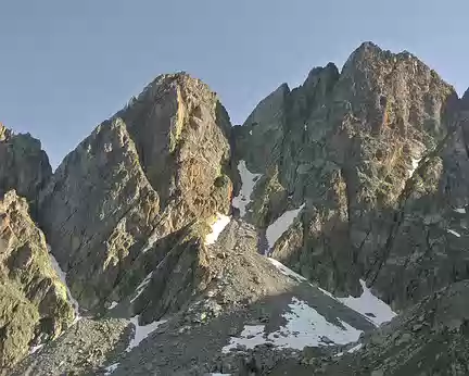 001 La Cima de Cessole, 2968 mètres, à l’arrivée au refuge Remodino à16h45h dans les Alpi Maritime, massif de l’Argentera
